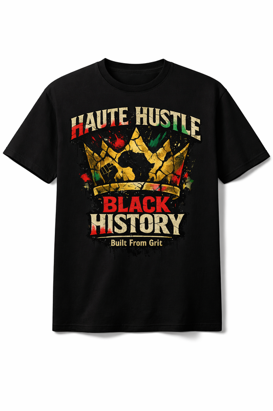 Haute Hustle “Black History – Built From Grit” T-Shirt