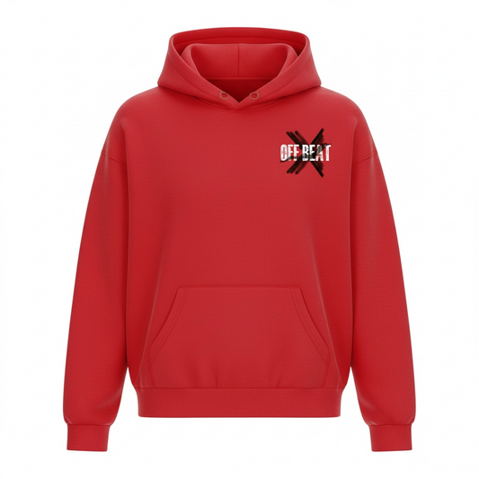 OFF BEAT Hoodie – Red Edition